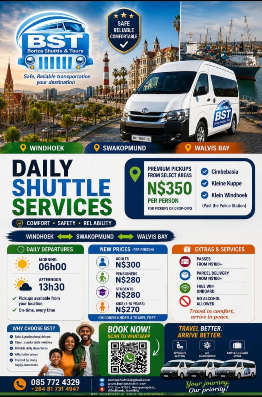 Boriza Daily shuttle fare guide poster
