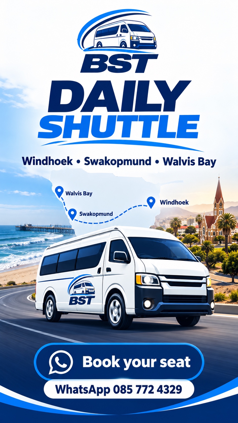 Boriza Daily shuttle status social status poster